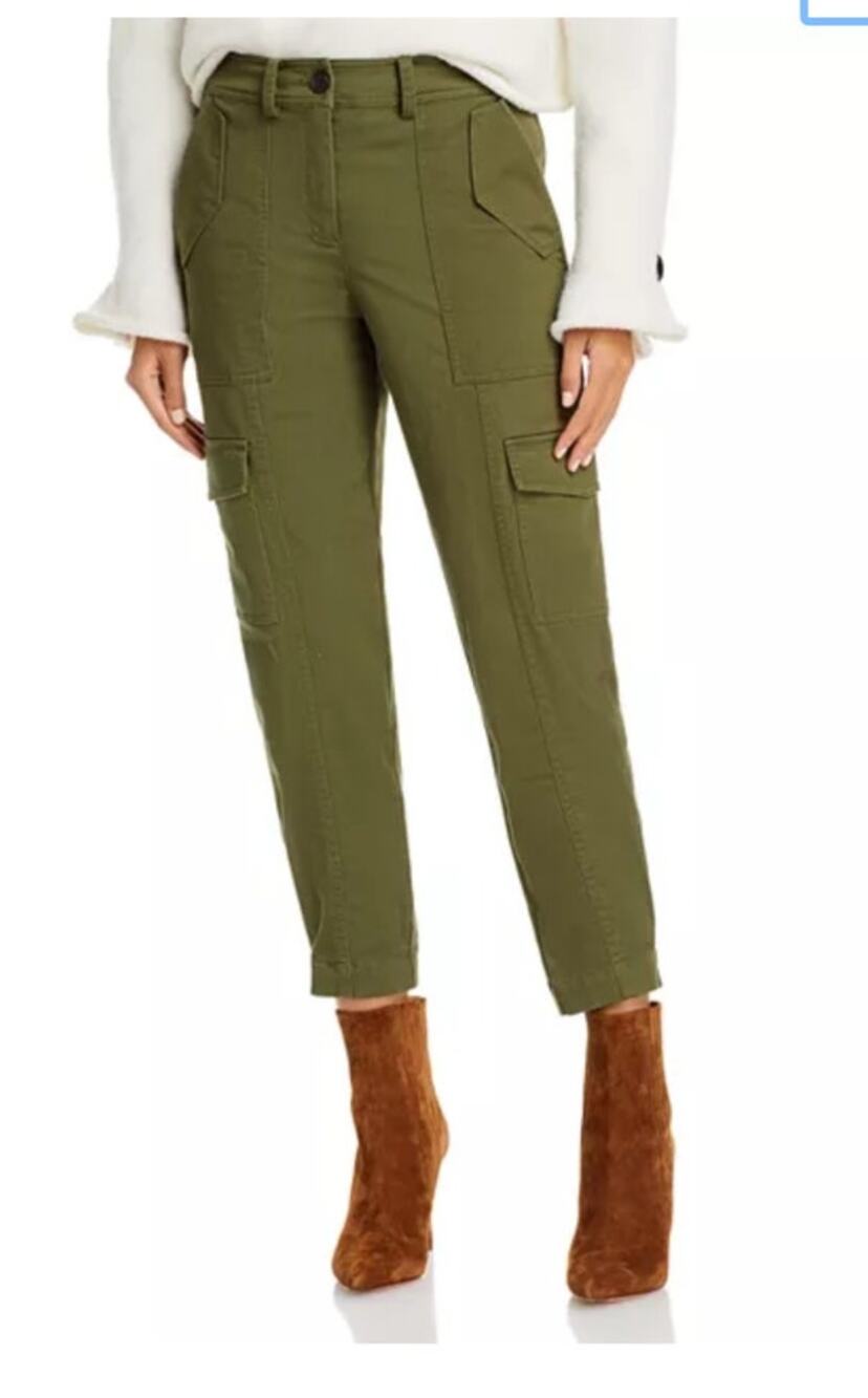 Derek Lam Utility Cargo Pants Fatigue Green 10